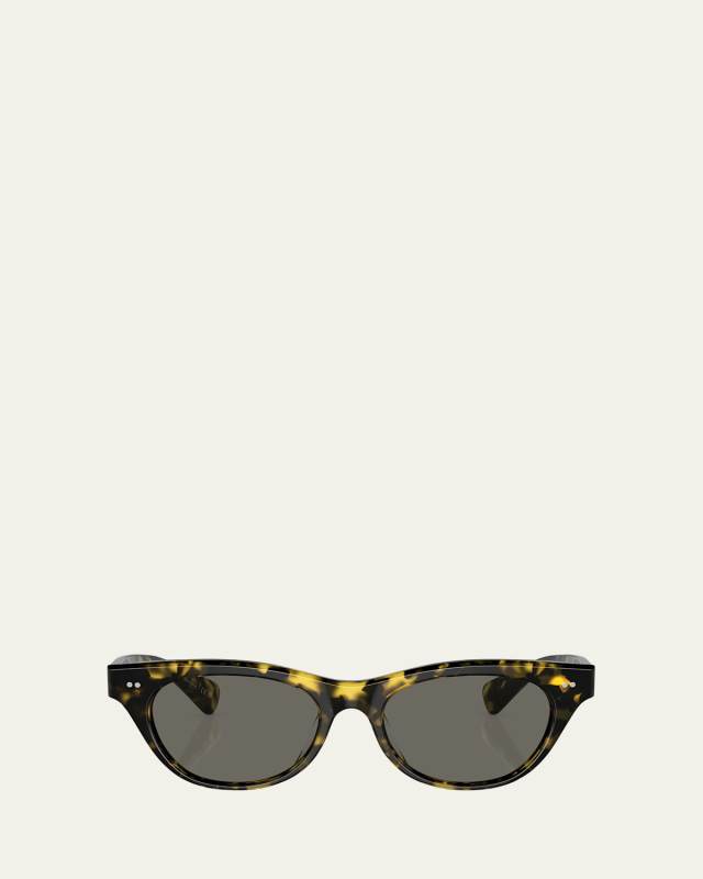 Avelin Havana Acetate Butterfly Sunglasses